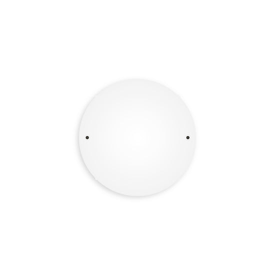 Lampenbaldachin XXL Aluminium, 2 Löcher, Ø 30 cm – Weiss matt, ohne Seitenlöcher