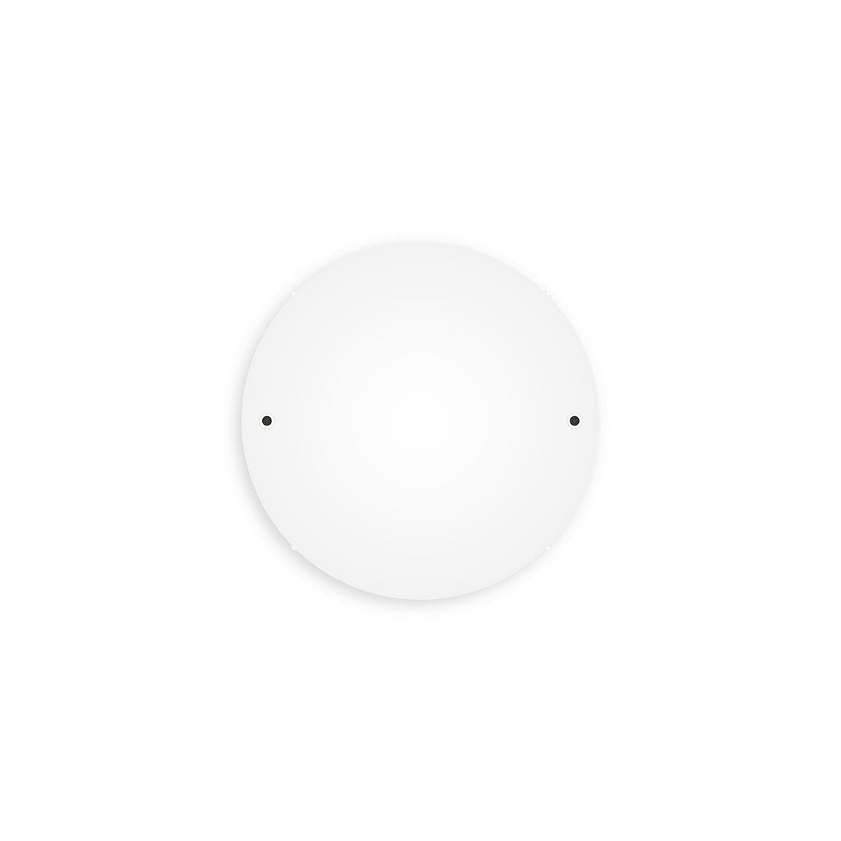 Lampenbaldachin XXL Aluminium, 2 Löcher, Ø 30 cm – Weiss matt, ohne Seitenlöcher