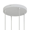 Lampenbaldachin XXL Aluminium, 4 Löcher, Ø 30 cm – Weiss matt, ohne Seitenlöcher