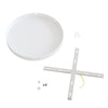 Lampenbaldachin XXL Aluminium, 4 seitliche Ausgänge, Ø 30 cm – Weiss matt