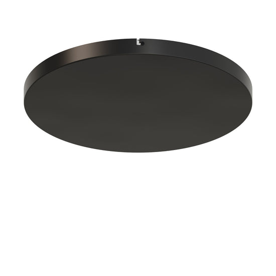 Lampenbaldachin XXL Aluminium, ohne Löcher zum Selbstbohren, Ø 50 cm – Schwarz