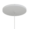 Lampenbaldachin XXL Aluminium, 1 Loch, Ø 50 cm – Weiss matt, ohne Seitenlöcher
