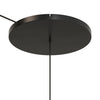 Lampenbaldachin XXL Aluminium, 1 Loch, Ø 50 cm – Schwarz, 1 Seitenloch