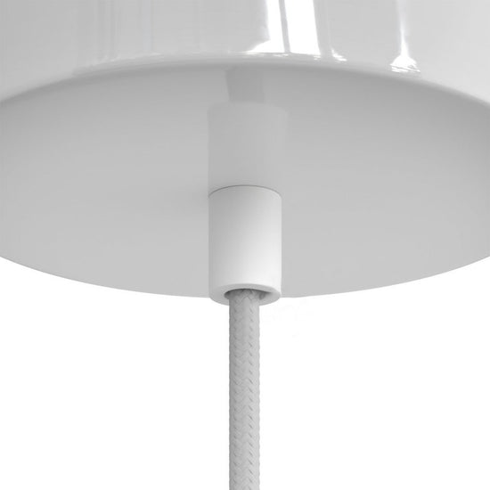 Klemmnippel Zylinder Metall mattweiss
