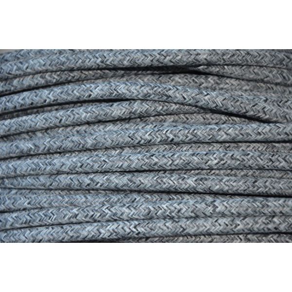 Textilkabel 3x1.5mm² / Slatestone Black