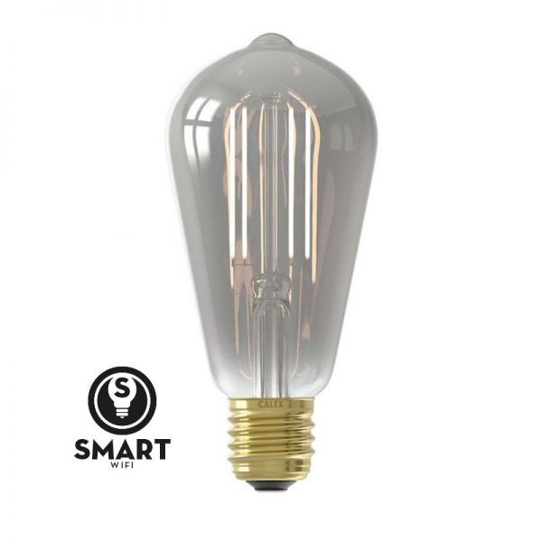 Calex Smart LED Filament Smokey Rustic Lamp / 7 Watt E27