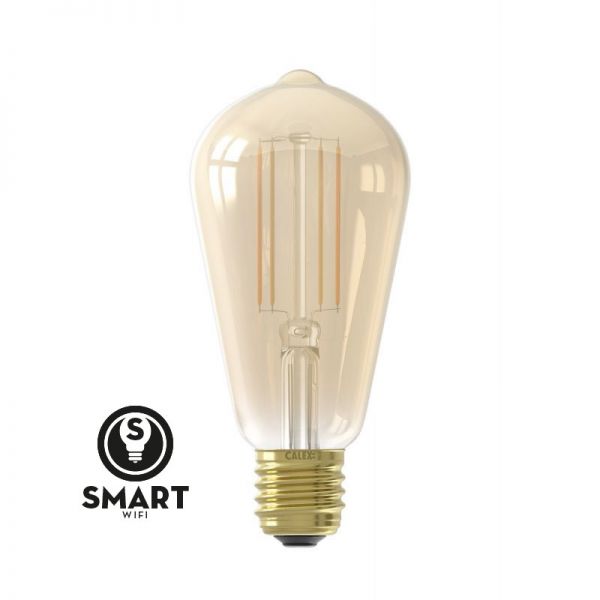 Smart LED-Retrofit Edison Gold Rustic Lamp