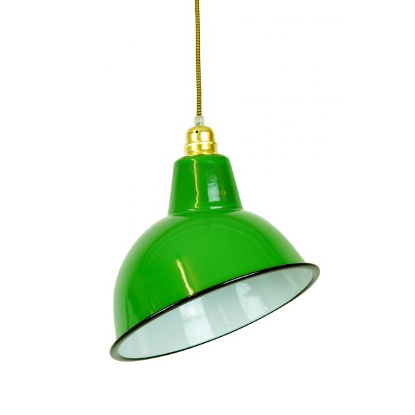 Emaille Lampenschirm Warehouse / Grün