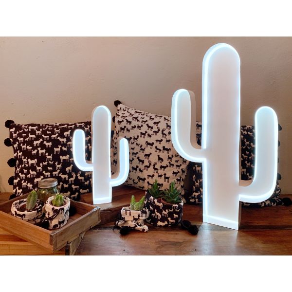LED-Dekolampe Kaktus Outline, gross (80cm)