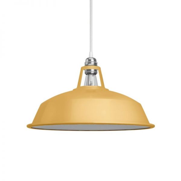 Lampenschirm aus lackiertem Metall – Barcelona Gelb