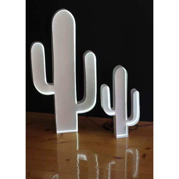 LED-Dekolampe Kaktus Outline, gross (80cm)