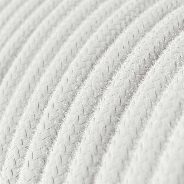 Textilkabel 2x0.75mm / Weiss Baumwolle