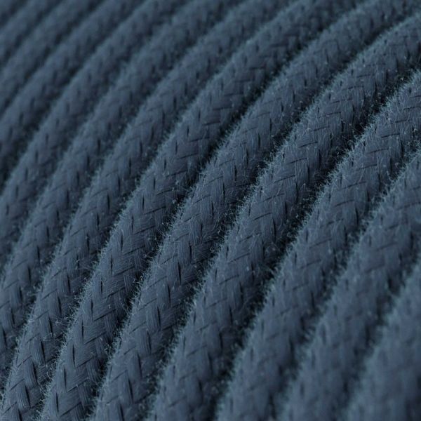 Textilkabel Naturgewebe 2x0.75mm / Stone Gray in Baumwolle