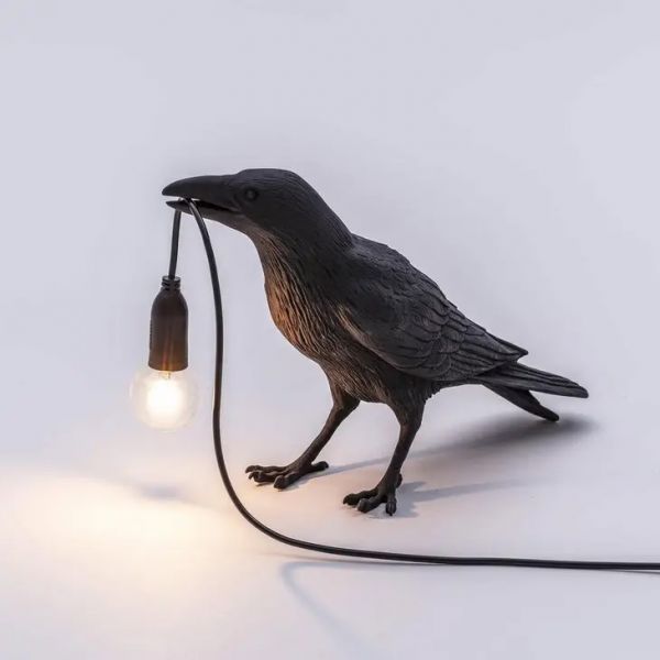 Vogellampe The Crow, schwarz
